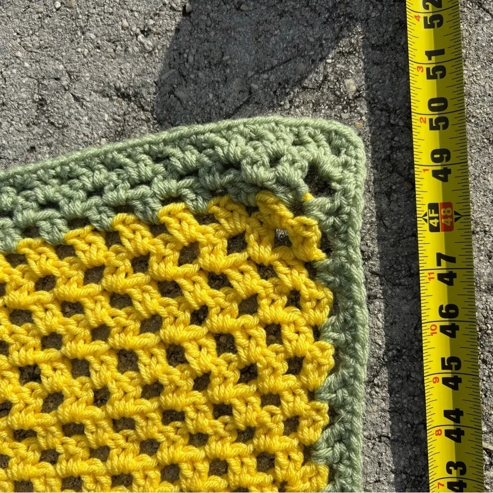Handmade Crochet Camo John Deere Color Theme Baby Blanket 50x42